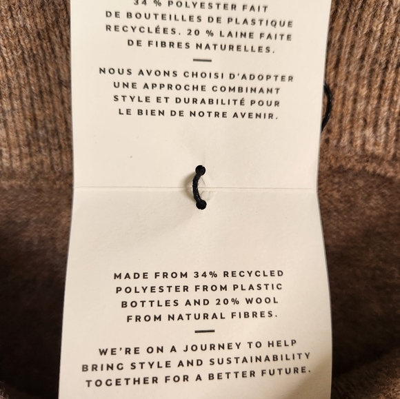 Love & Lore Size Medium Brown Cozy Knit Wide Leg Pants - Picture 4 of 9